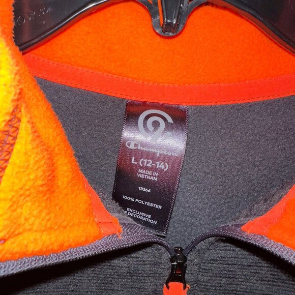 1/4 zip mock neck fleece, size L 12/14 - Picture 3 of 3